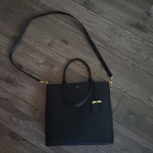 Ralph Lauren Black Crossbody Bag with Removable Strap
